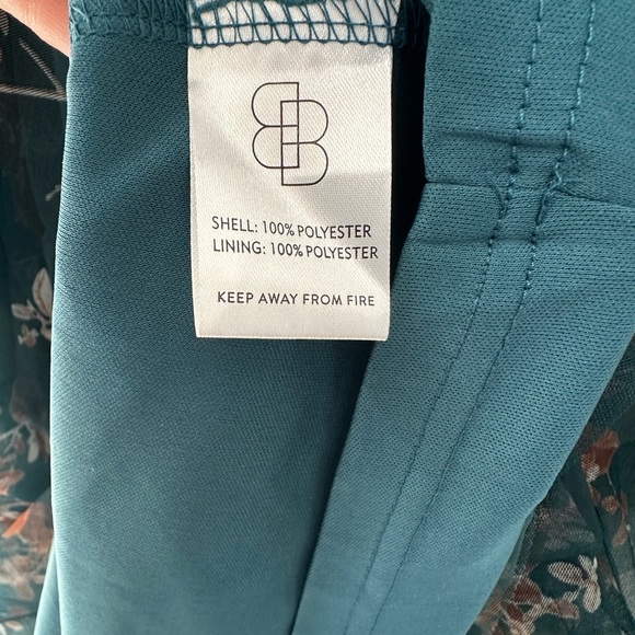 NWT Baltic Born Cassandra Tulle Maxi Dress Floral L Green Bronze Wedding Guest - Picture 5 of 9